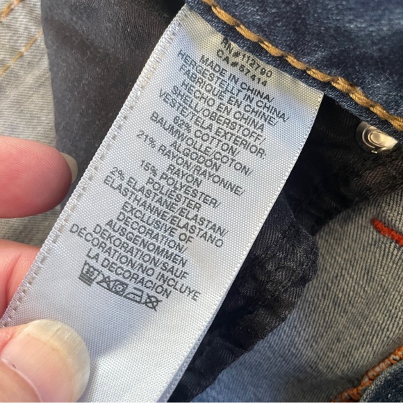 True Religion Jennie mid rise capri curvy 30 - Picture 7 of 10